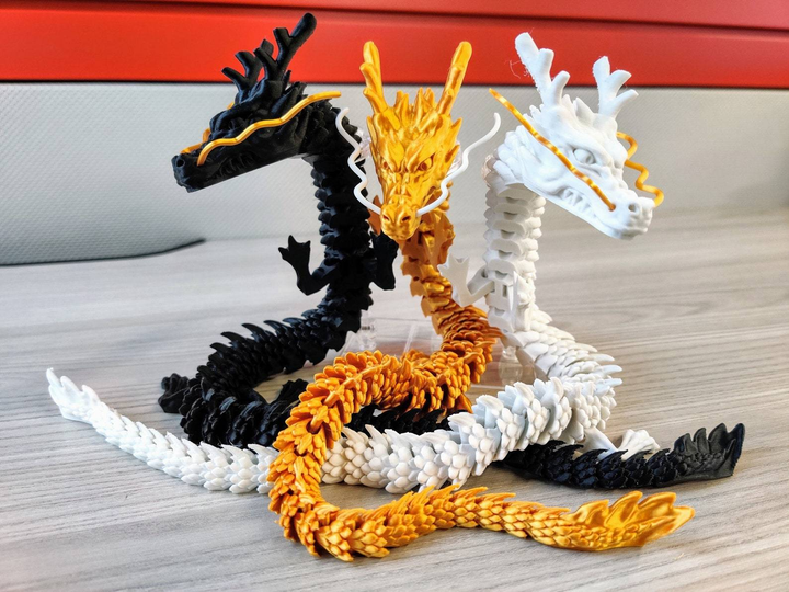 3D printed Articulated Dragon