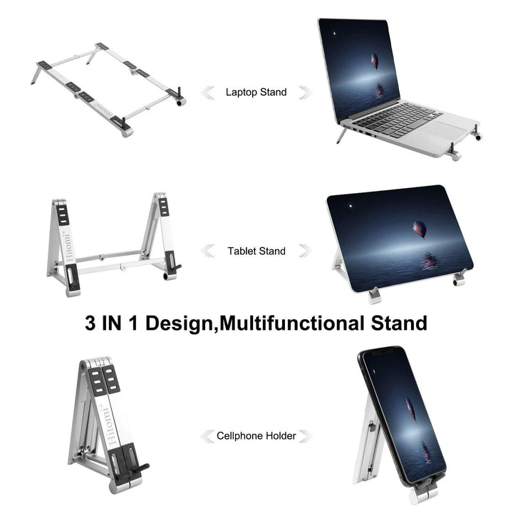 3 IN 1 Multi Functional HOLDER FOR LAPTOP PAD  MOBILE PHONE