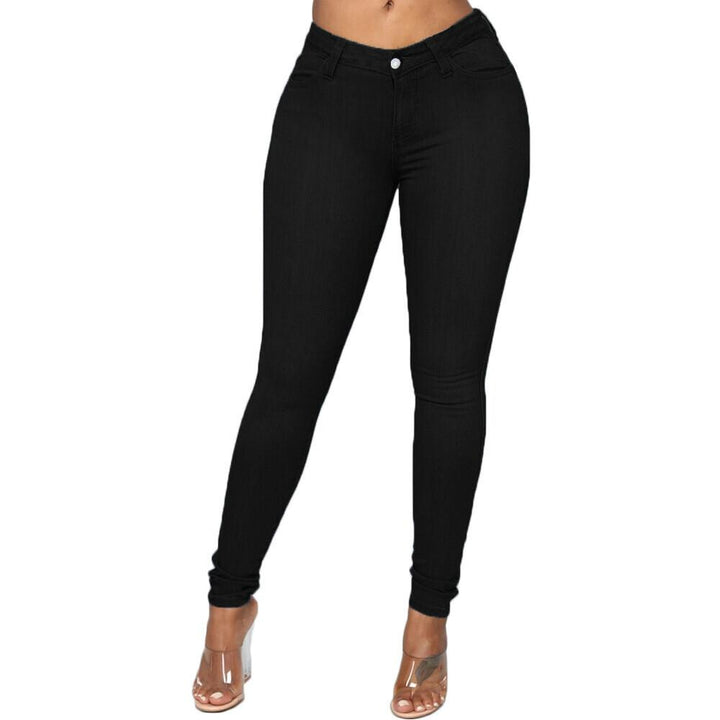 Women s tight fitting high waisted hip jeans