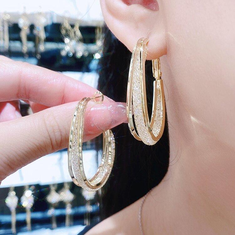 Fashion Oval Earrings