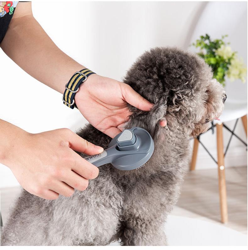 Elago Self Cleaning Slicker Brush For Dogs And Cats Pet Grooming Dematting Brush