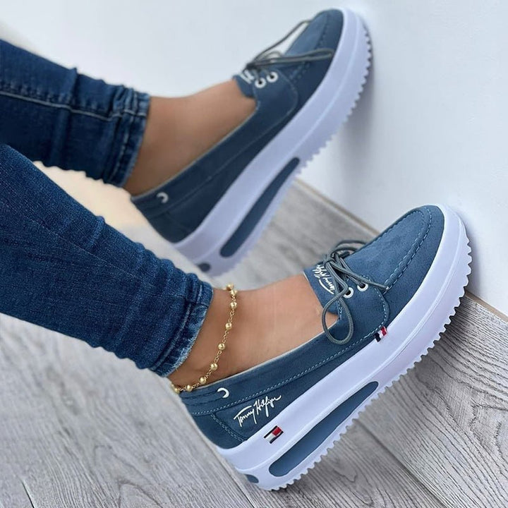 Fashion Platform Casual Ladies Sneakers