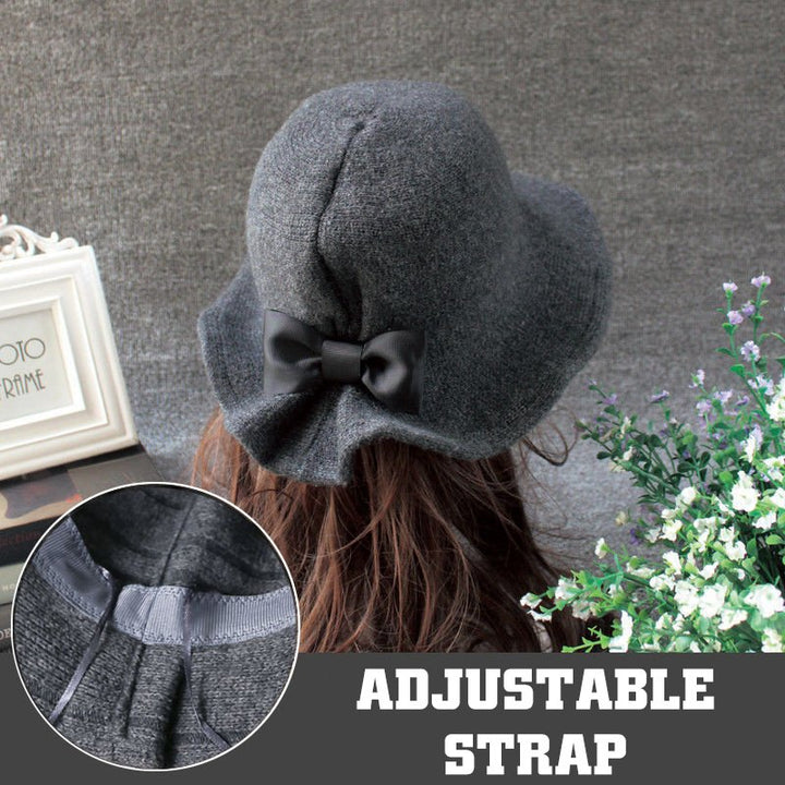 Adajustable Woolen Plush Lined Hat