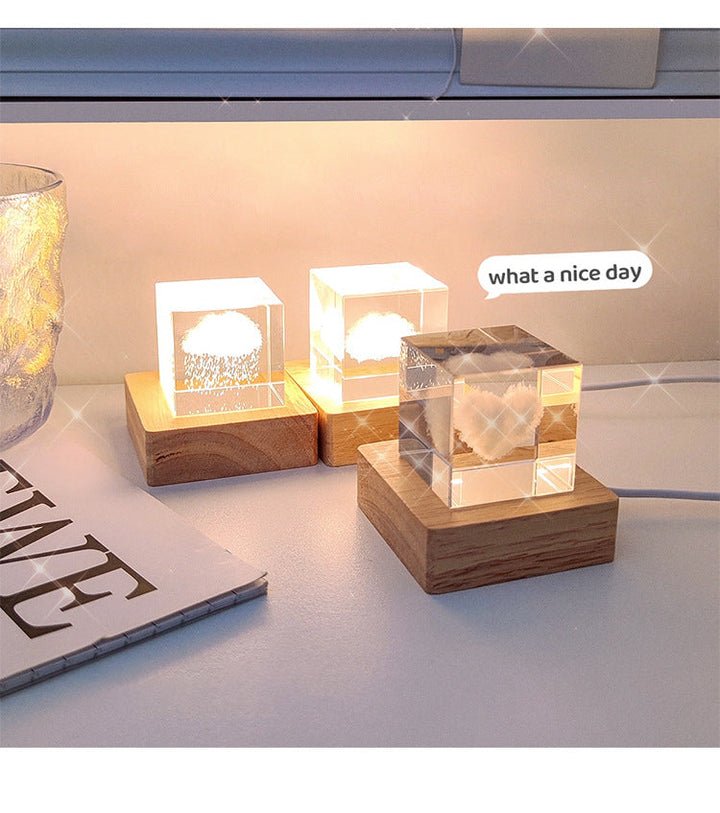 Lovely Decoration Crystal Cube