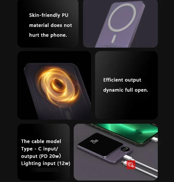 (🔥 Early Mothers Day Sale - 49% OFF)-Macsafe Powerbank Magnetic-(Buy 10000mAh save more)