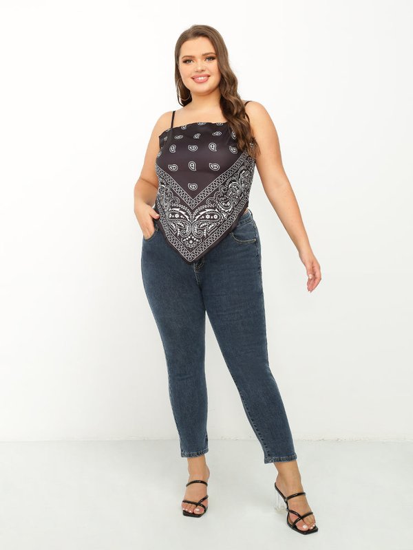 Paisley Print Bandana Tube Top