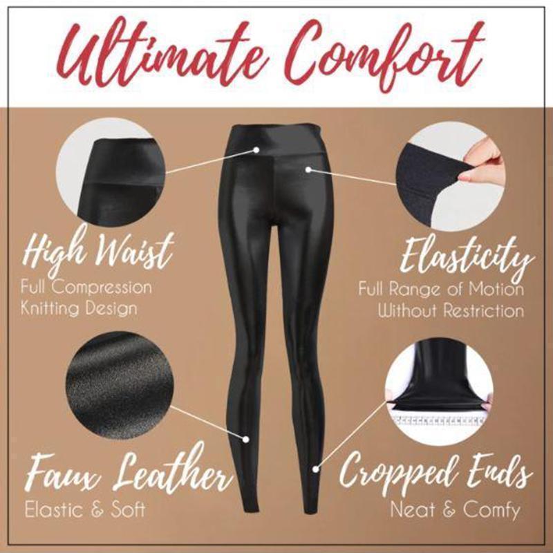 Stretch Fit Faux Leather Shaper