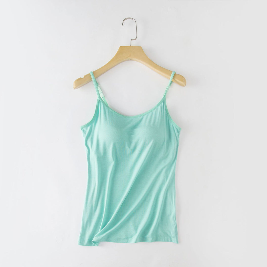 Tank With Built-In Bra With Adjustable Straps