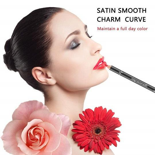 12 Colors Lip Liner Pencil Waterproof Non Marking