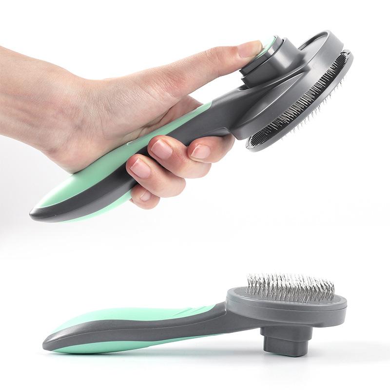 Elago Self Cleaning Slicker Brush For Dogs And Cats Pet Grooming Dematting Brush