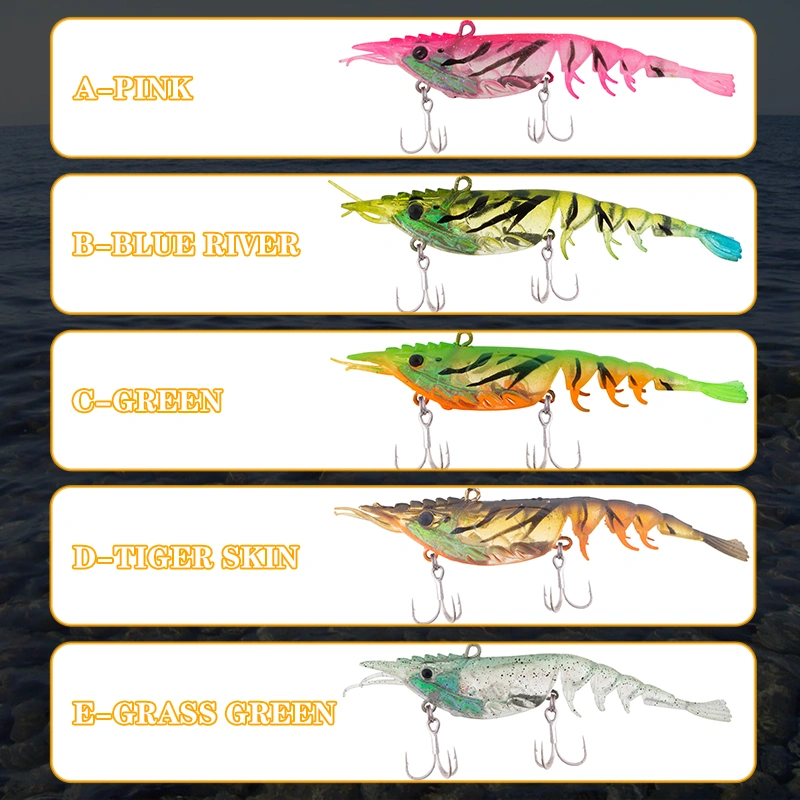 Premium Soft Shrimp Lure with VMC Hook