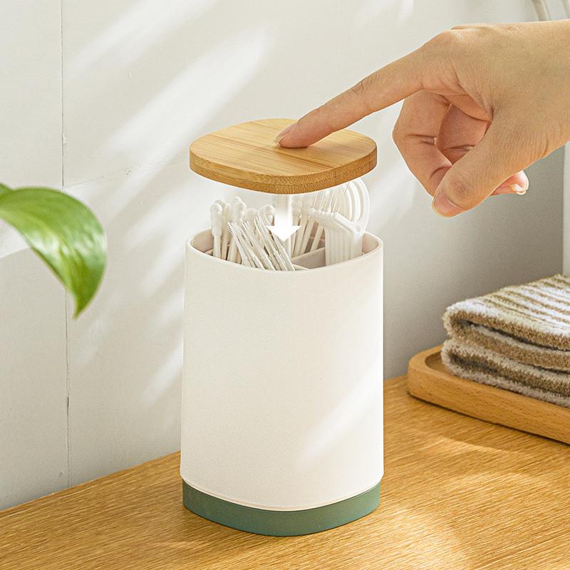 Automatic Pop Up Press Wooden eco friendly toothpick box