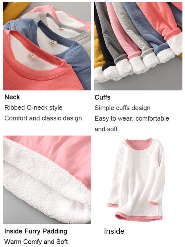 Love Casual Cotton Round Neck Solid Sweatshirt