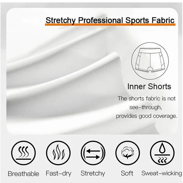 Fashion Womens Quick-Dry Tennis Pant-Skirts with Pockets