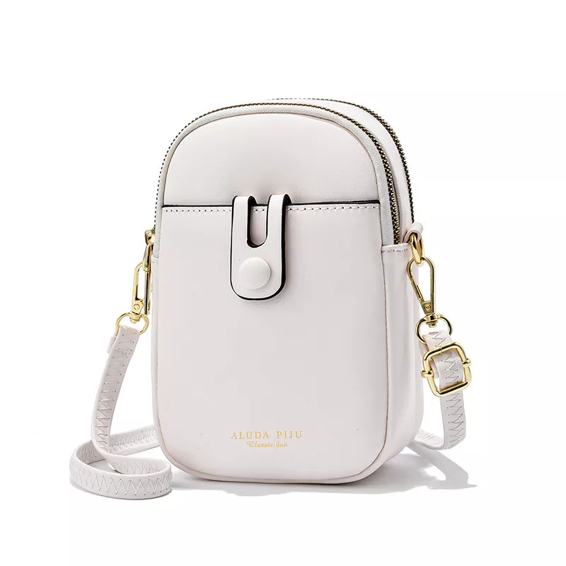 SIMPLE COLOR MATCHING SHOULDER BAG