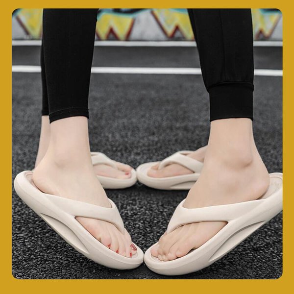 Anti slip wear resistant flip flops