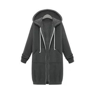 2024 Fall Winter Women s Long Hooded Sweatshirt