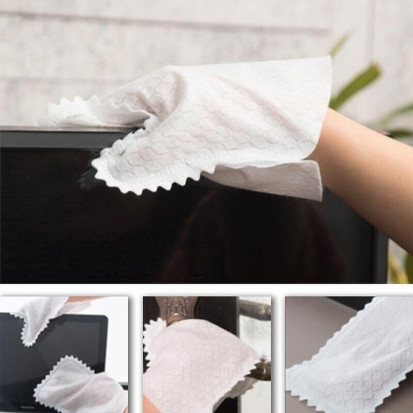 Fish Scale Cleaning Duster Gloves