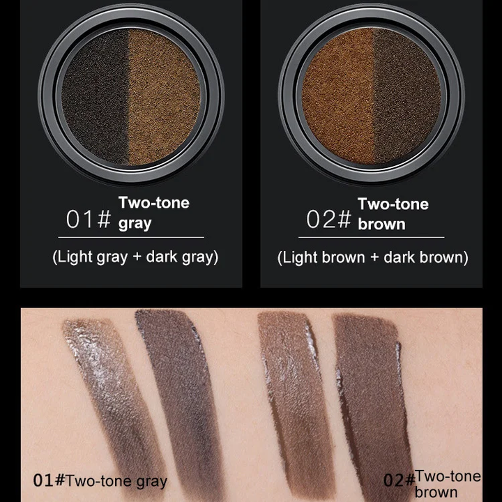 Two color matte eyebrow cream