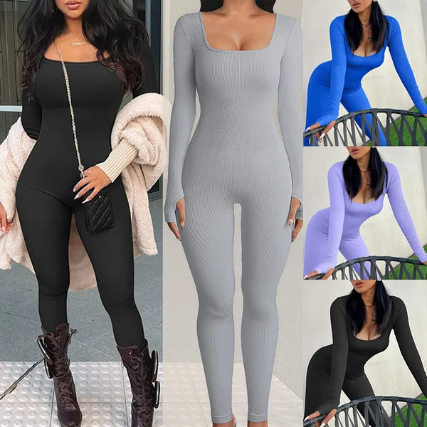 🔥Early Black Friday Sale--Jumpsuit with Tummy ControlPanel