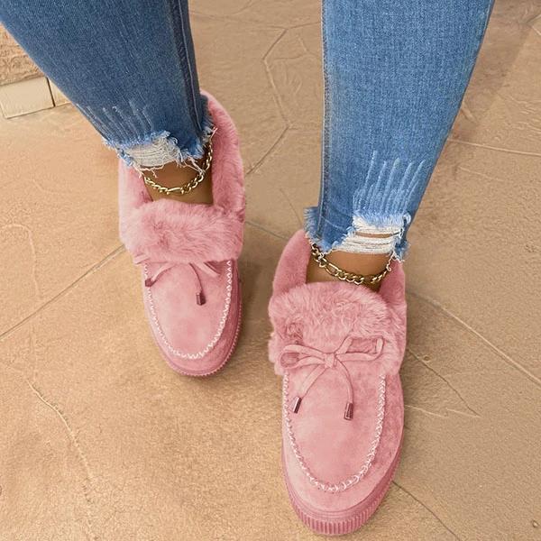 Casual Fashion Bowknot Snow Flats