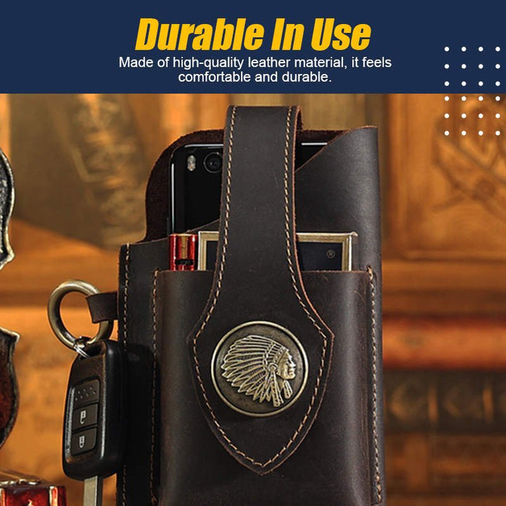 Multifunctional Leather Mobile Phone Bag