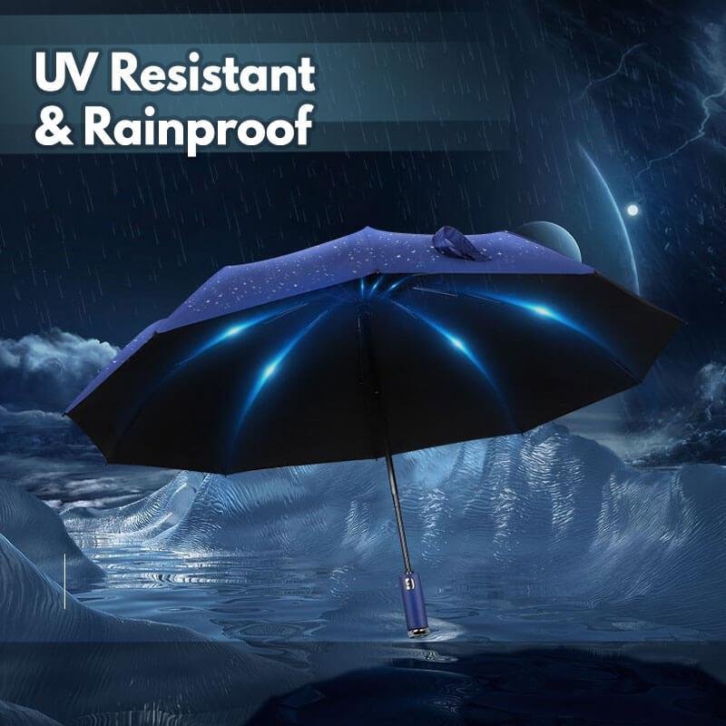 Windproof LED Sun Rain Umbrella