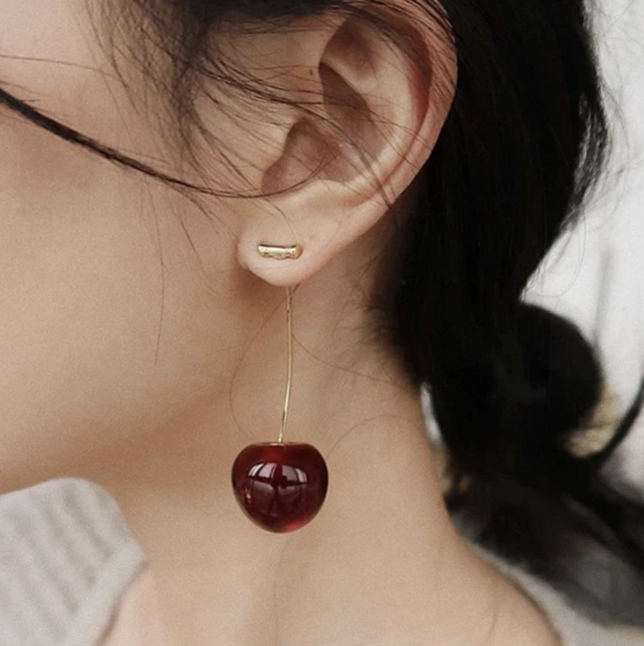 Celia Rouge Cherry Earrings