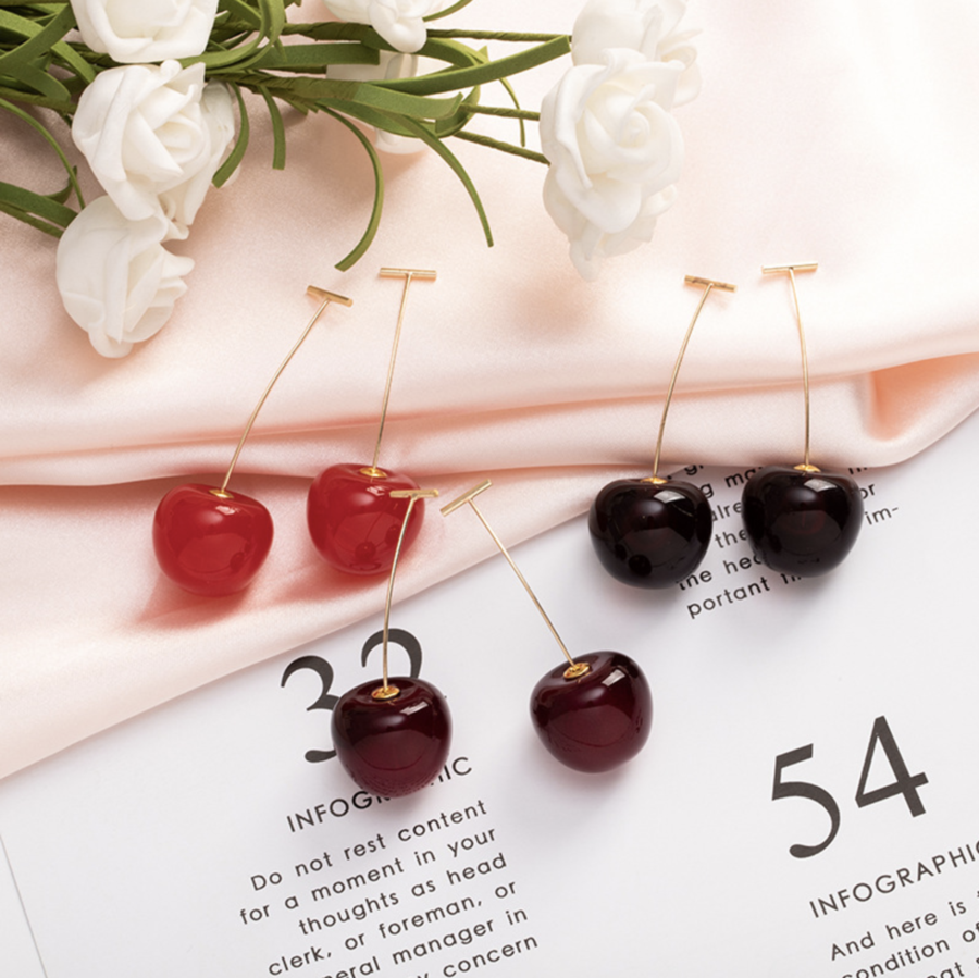 Celia Rouge Cherry Earrings