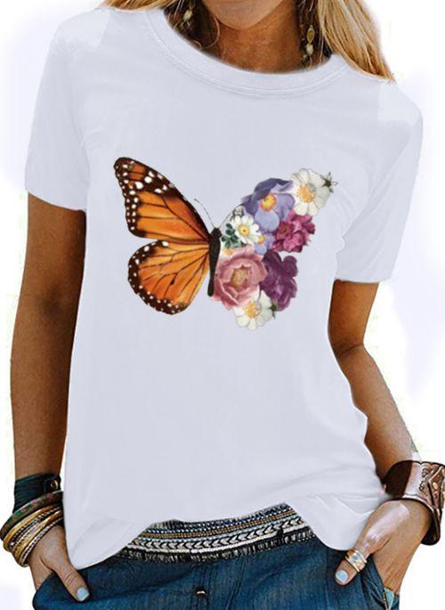 TP10279 Animal Round Neck Short Sleeve Casual T shirts