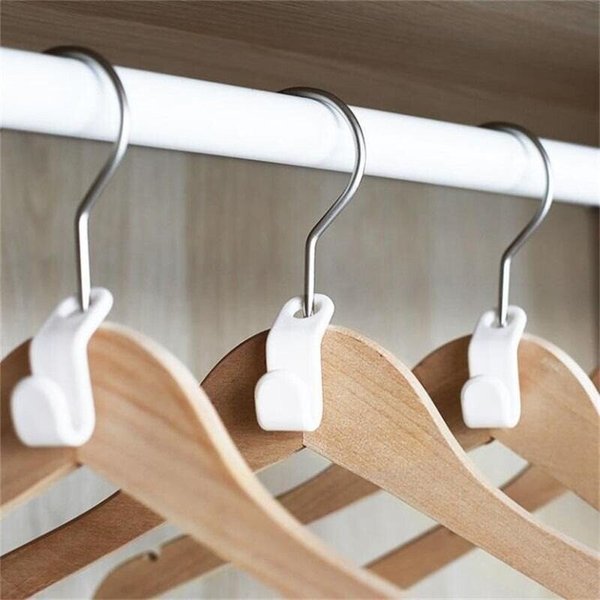 Space Saving Clothes Hanger Connector Hooks