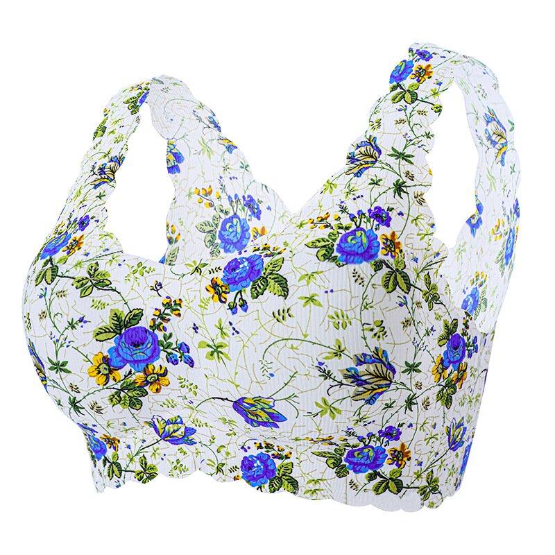 New Elegant IceSilk Floral Bra