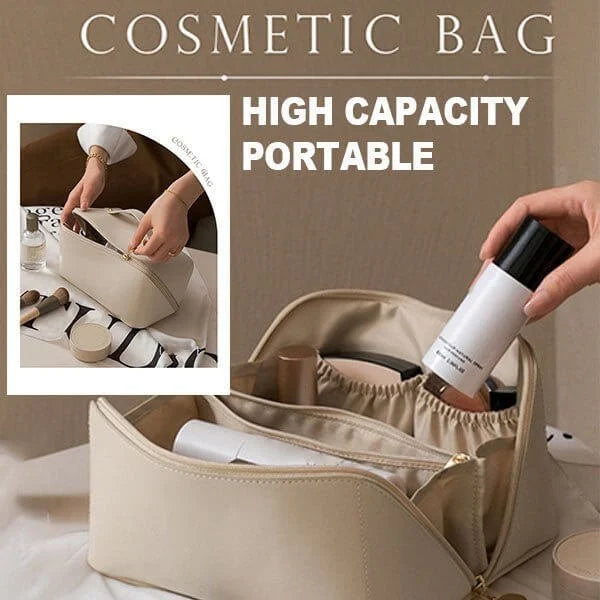 Large capacity travel cosmetic bag