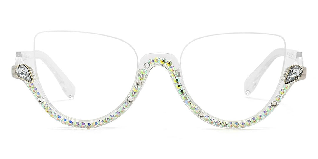 Cat eye Fancy Diamond Eyeglasses for Women