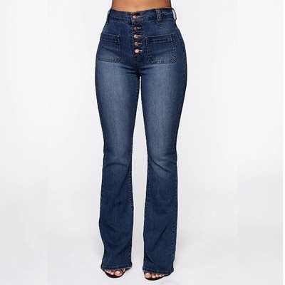 Shaping High Waist Flare Jeans