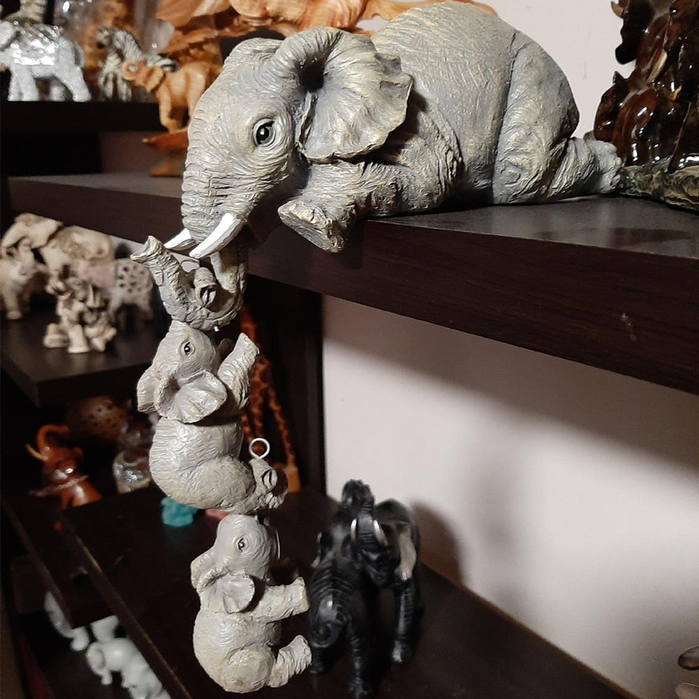 Three Piece Elephant Statue