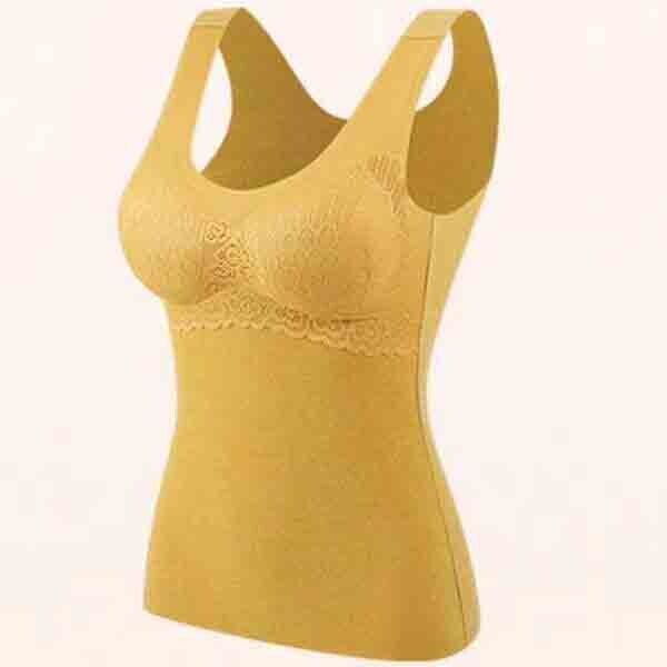 Thermal Fleece Cami Top With Built In Bra
