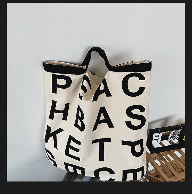 Fashionable Large Capacity Graffiti Canvas Bag