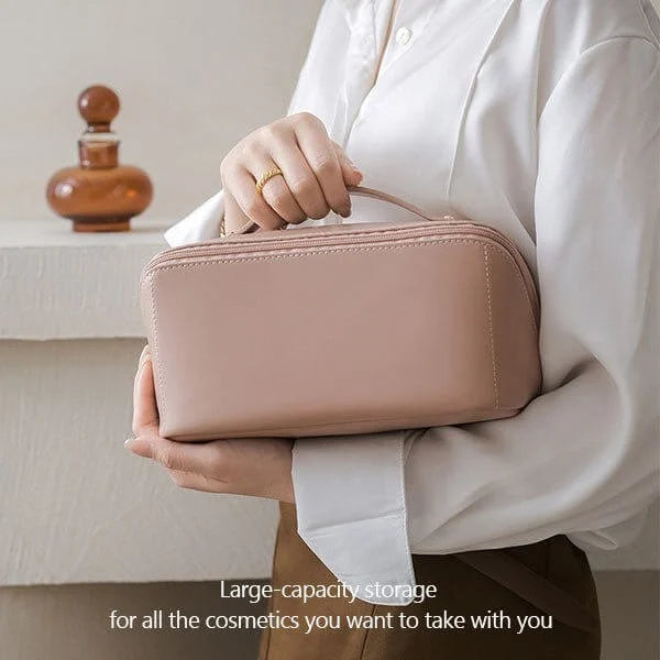 Large capacity travel cosmetic bag