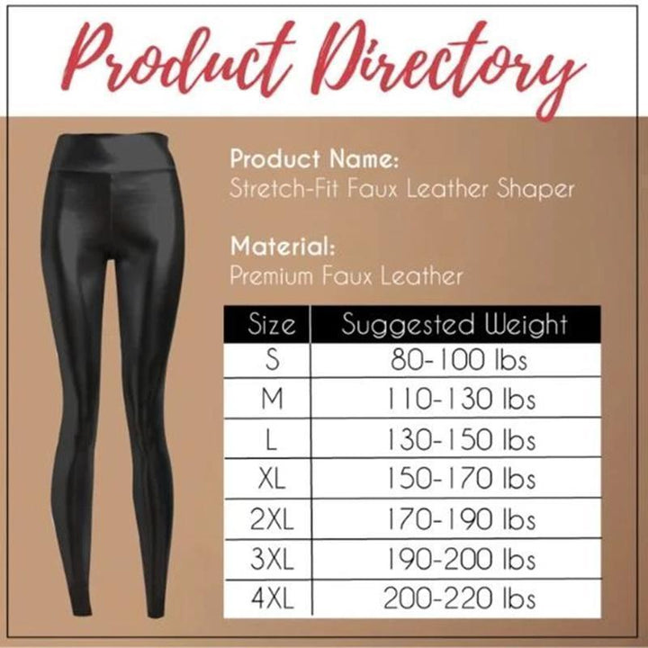 Stretch Fit Faux Leather Shaper