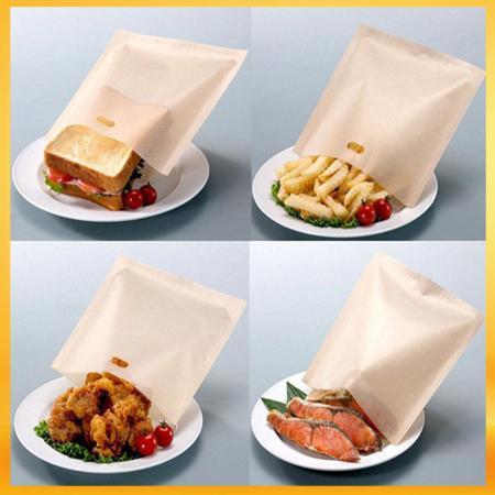 4Pcs Reusable Non Stick Toaster Bags