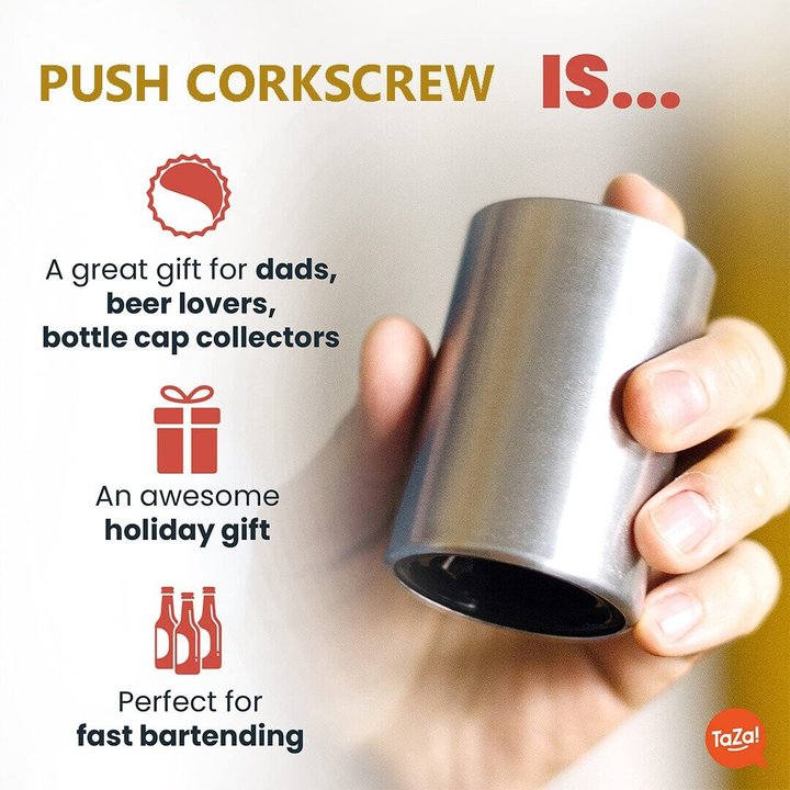 Push corkscrew