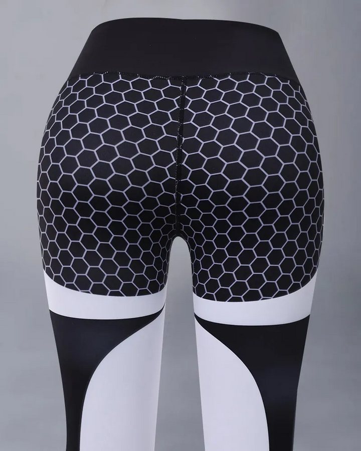 Colorblock Butt Lifting High Waist Sports Leggings