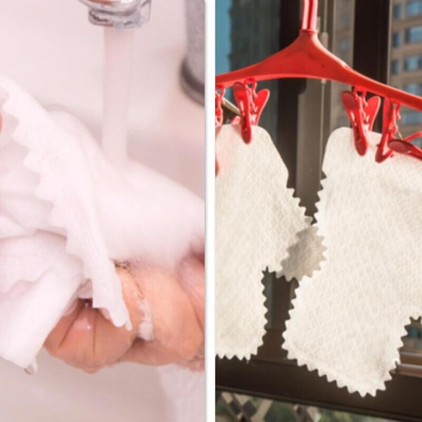 Fish Scale Cleaning Duster Gloves