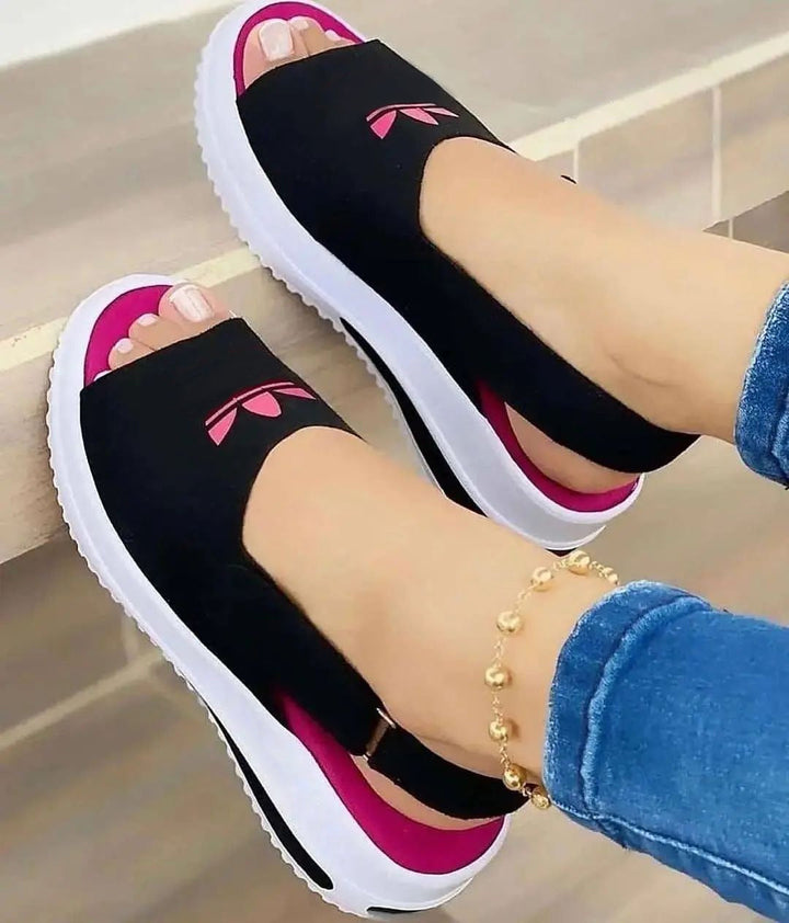 New Womens Shoes Summer Velcro Casual Roman Sandals