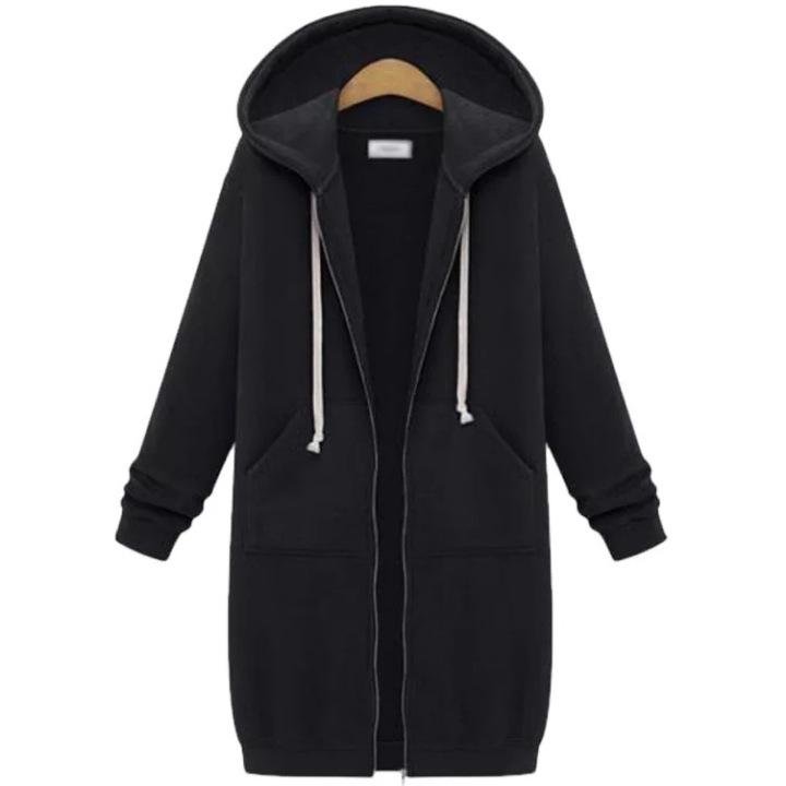 2024 Fall Winter Women s Long Hooded Sweatshirt