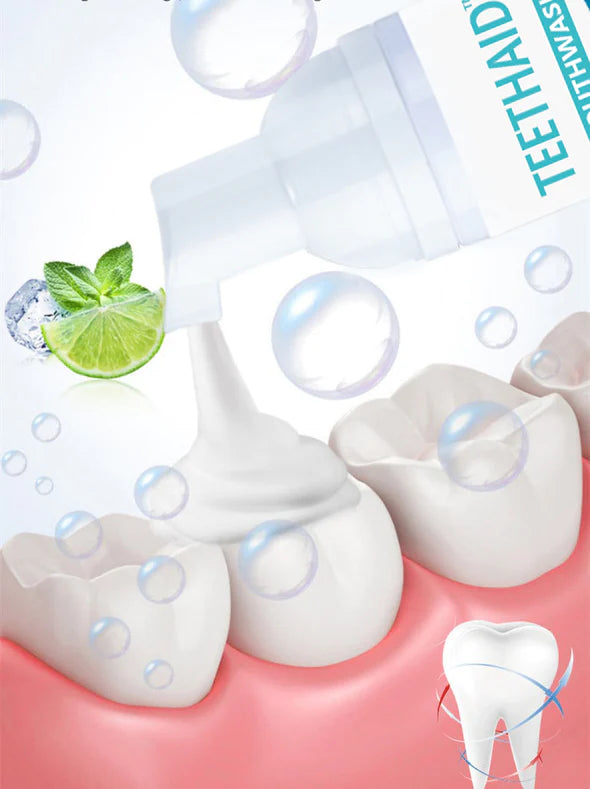 NewTeeth™ Toothpaste Mousse Foam, Calculus Removal, Teeth Whitening, Healing Mouth Ulcers, Eliminating Bad Breath, Preventing and Healing Caries, Tooth Regeneration