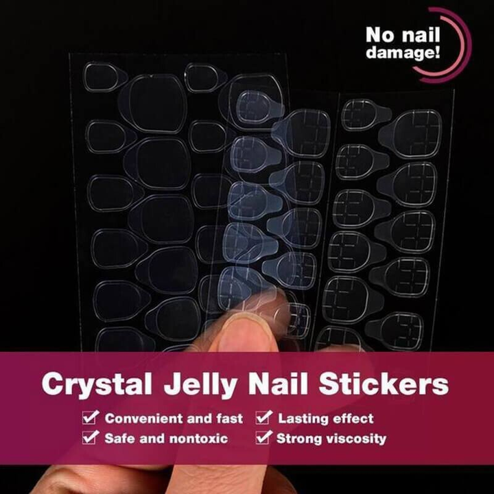 Mysterious Cat Eye Nail Patch With Jelly Gum 24PCS