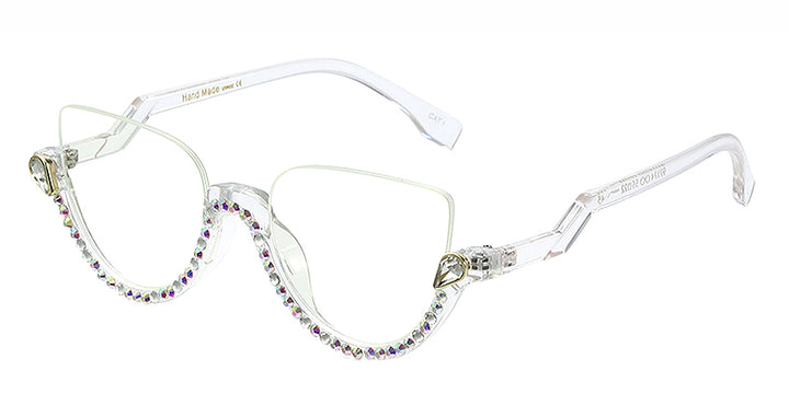 Cat eye Fancy Diamond Eyeglasses for Women