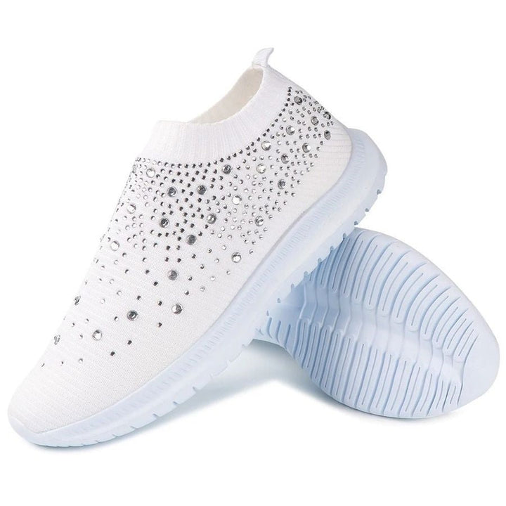 Womens Rhinestone Sports shoes Mesh shoes